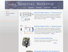Tablet Screenshot of frankshospitalworkshop.com